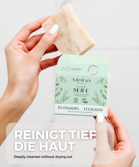 Naturseife mit Rosmarin und Teebaum