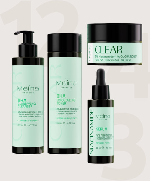 Clear Set Routine with Niacinamide